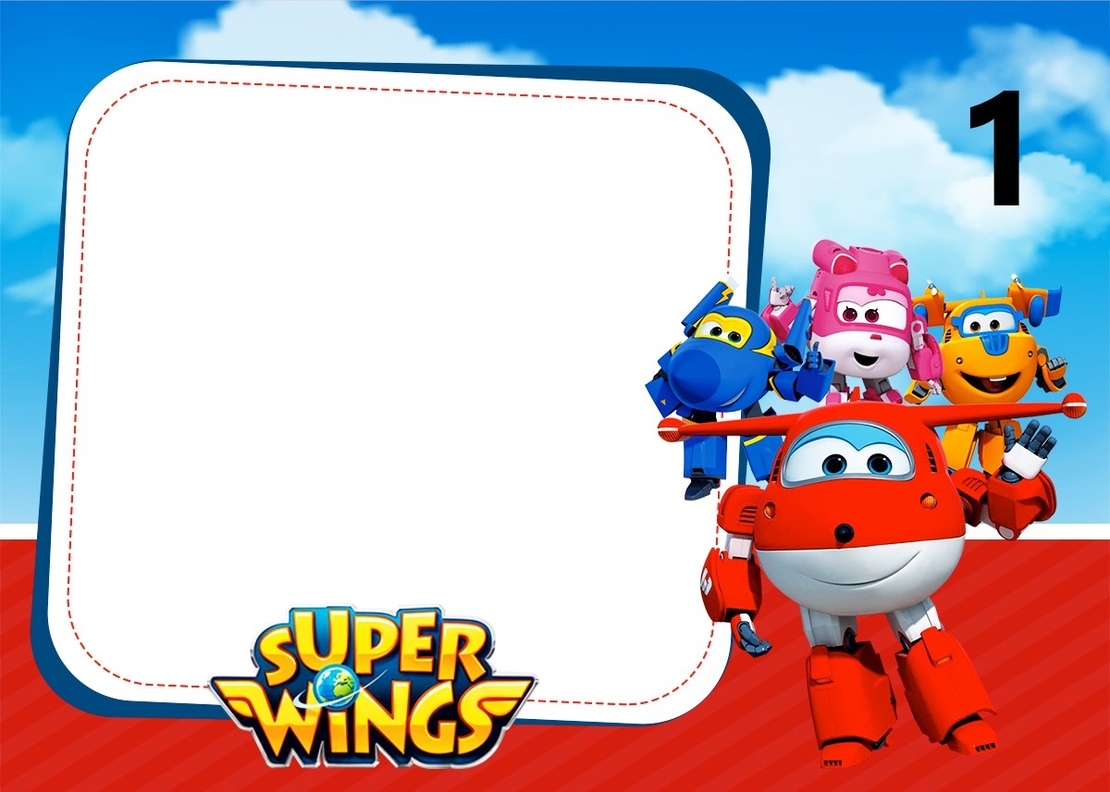 Картонена торта  Super Wings 1 / Супер крила 1