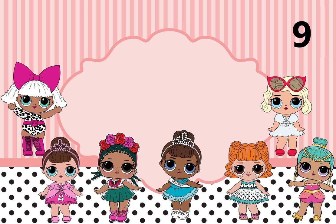 Картонена торта Куклите Лол 4 / L.O.L