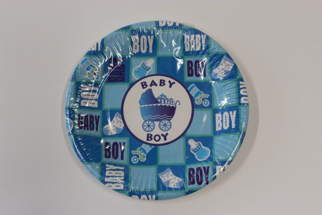 Парти чинийки  BABY BOY / 8бр в опаковка/ , 18.5см