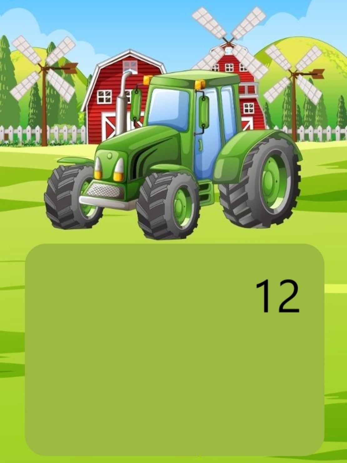 Картонена торта ТРАКТОРЧЕТА 11 / Tractors 11