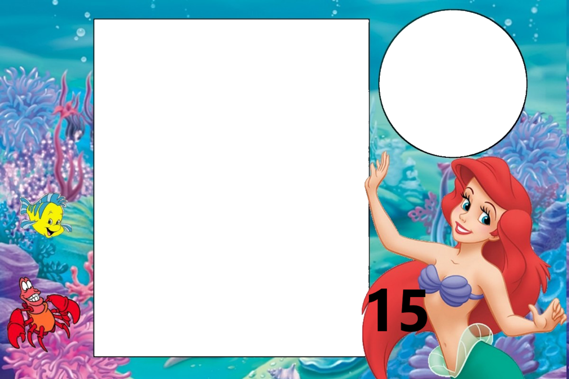 Картонена торта РУСАЛКАТА АРИЕЛ  15 / The Little Marmaid 15