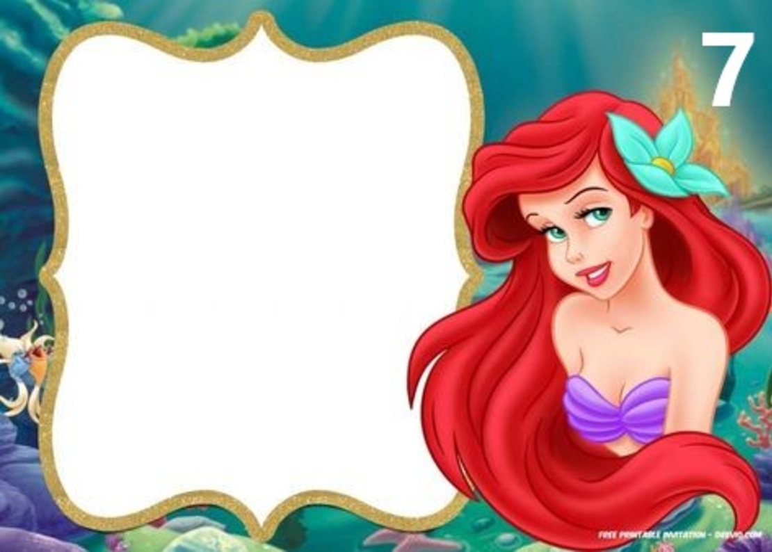 Картонена торта РУСАЛКАТА АРИЕЛ  15 / The Little Marmaid 15