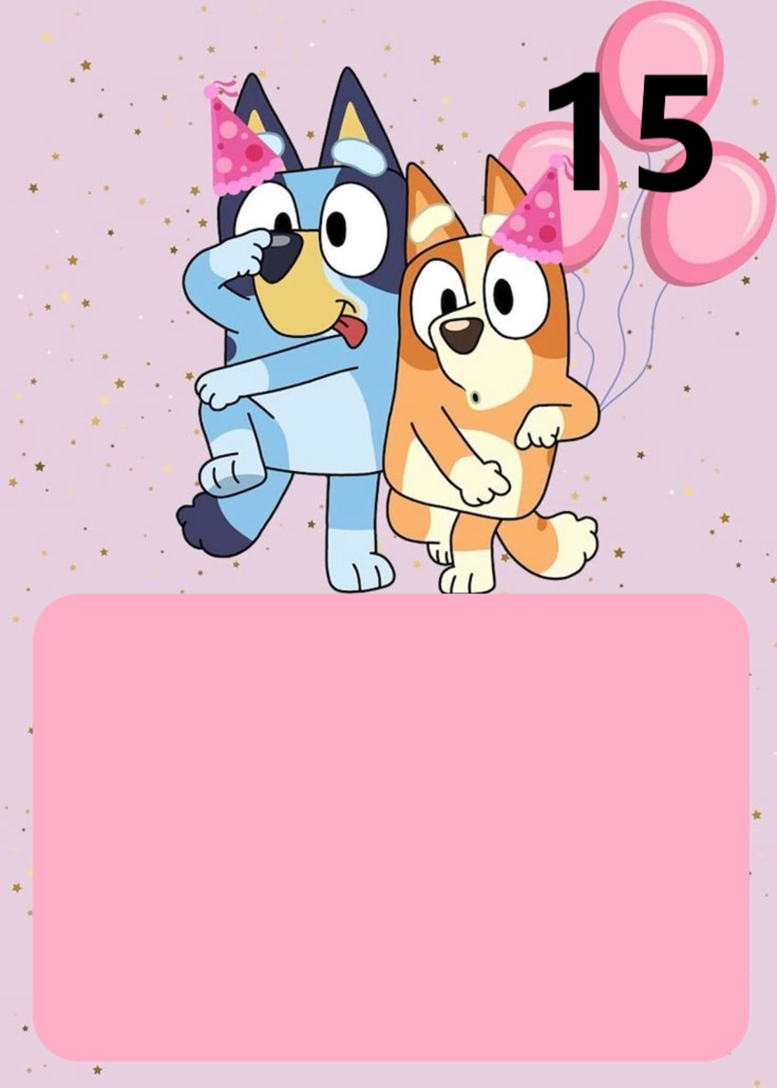 Картонена торта Блу и Бинго 6 / Bluey and Bingo 6