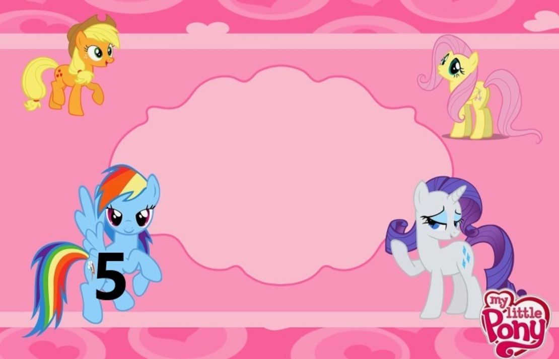 Картонена торта Малкото пони 4/  Little Pony 4