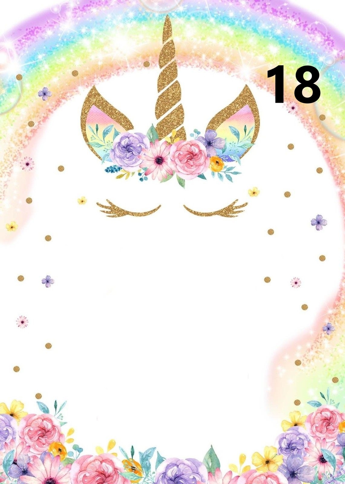 Картонена торта Еднорог / Unicorn