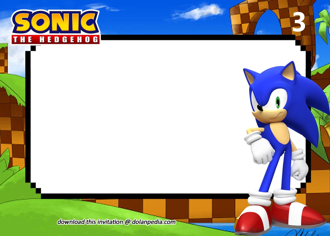 Картонена торта  СОНИК 3 / Sonic 3