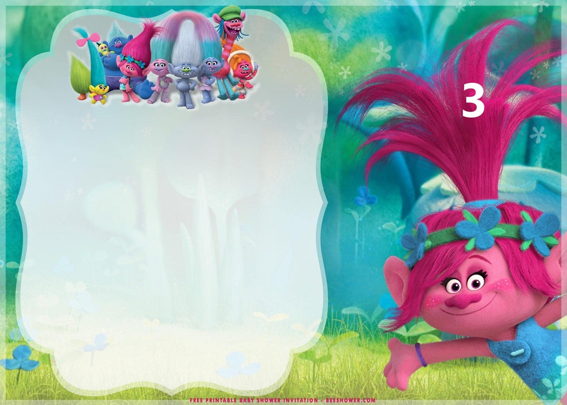 Картонена торта ТРОЛЧЕТАТА 7 / Trolls