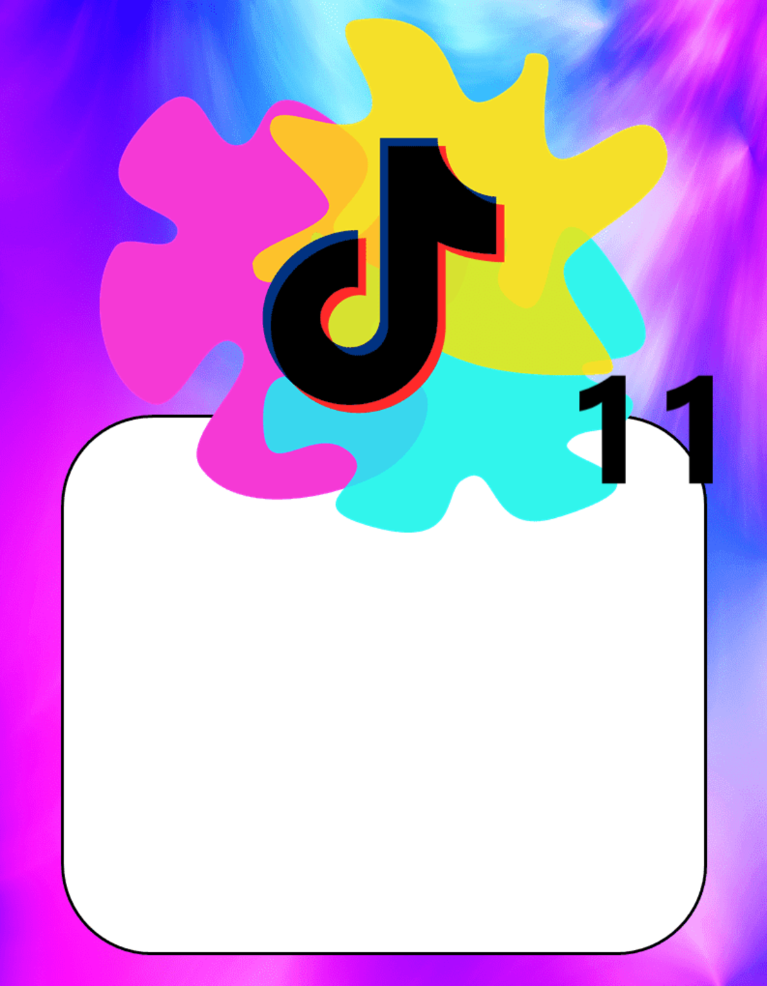 Картонена торта ТИК ТОК 5  / Tik Tok