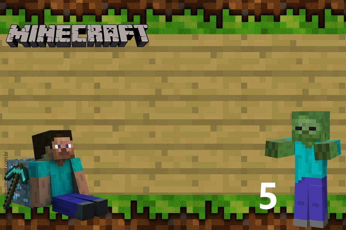 Картонена торта Майнкрафт 1 / Minecraft 1