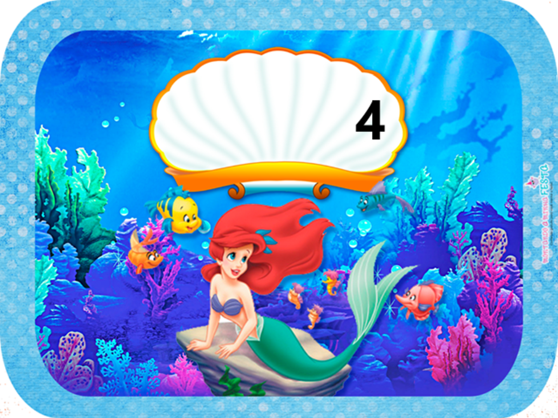 Картонена торта РУСАЛКАТА АРИЕЛ  15 / The Little Marmaid 15