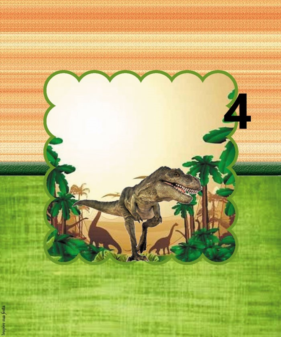 Картонена торта Динозаври Джурасик Парк 1