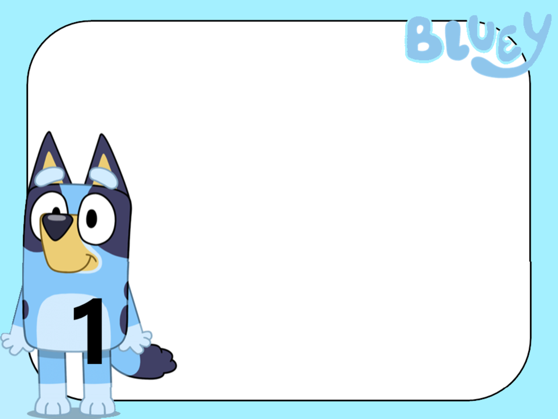 Картонена торта Блу и Бинго 6 / Bluey and Bingo 6