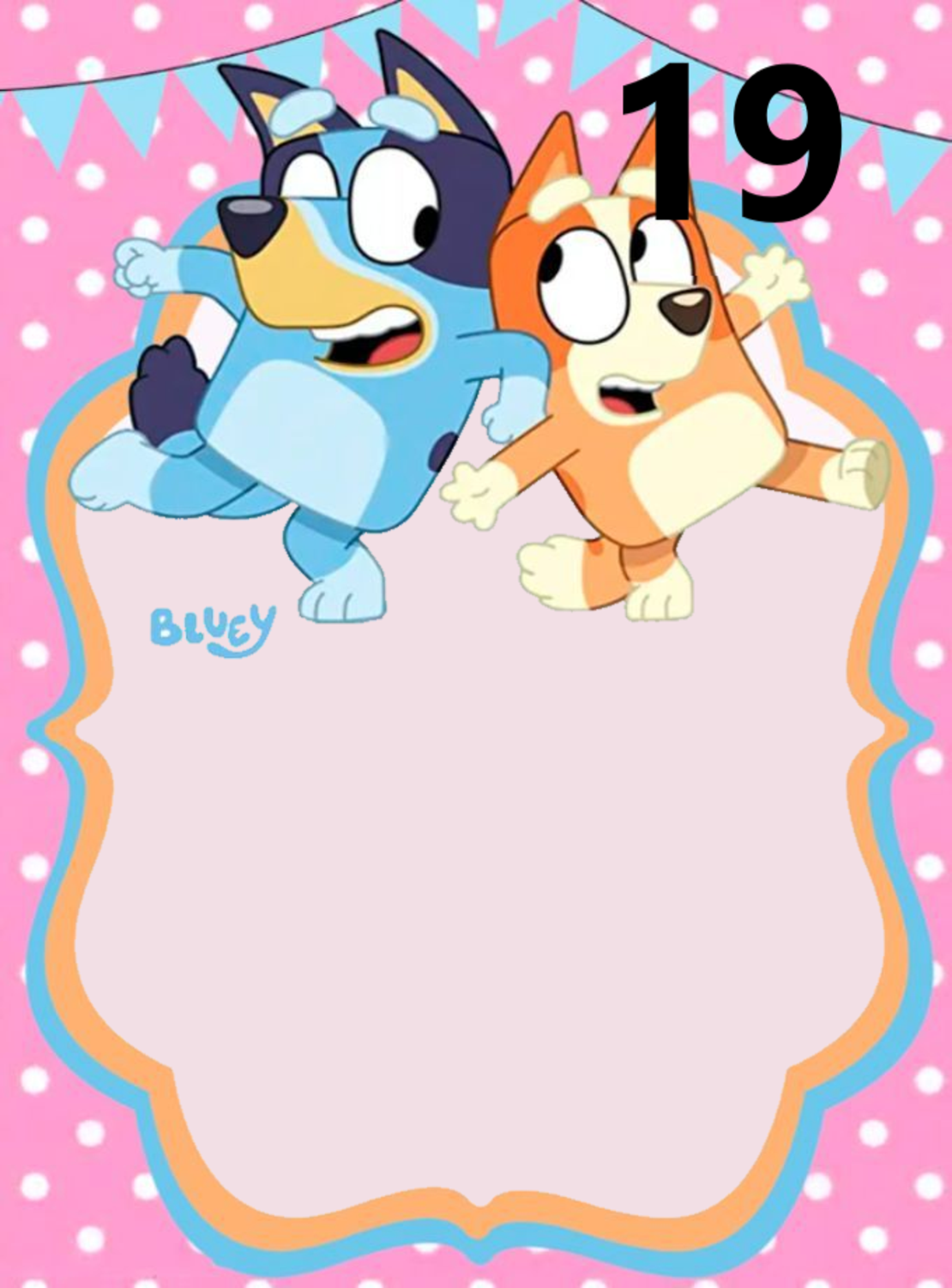 Торта от книжки и моливи БЛУ И БИНГО 6 / Bluey and Bingo