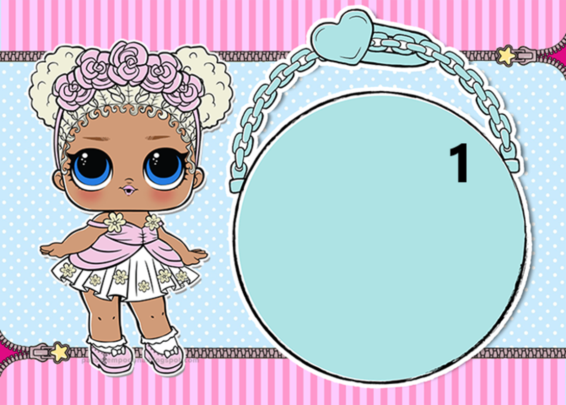 Картонена торта Куклите Лол 4 / L.O.L