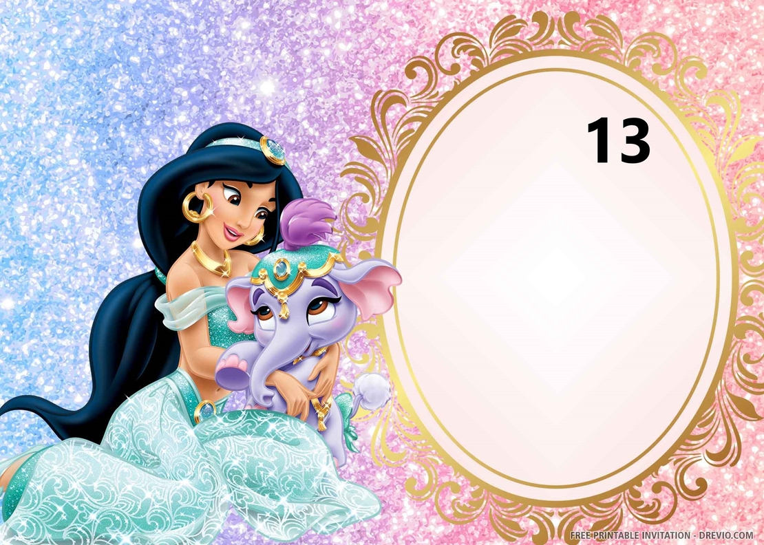 Картонена торта Аладин и вълшебната лампа 16 / Жасмин 16