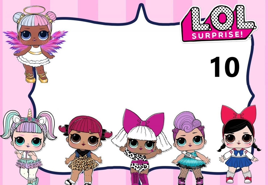 Картонена торта Куклите Лол 4 / L.O.L