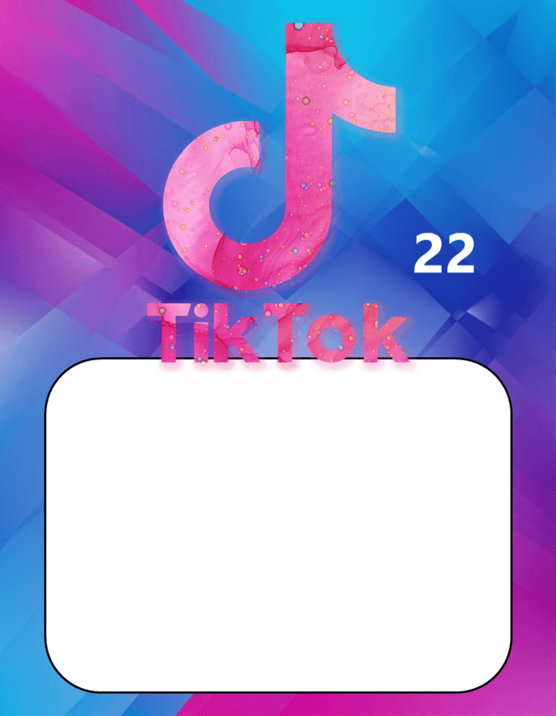 Картонена торта ТИК ТОК 5  / Tik Tok