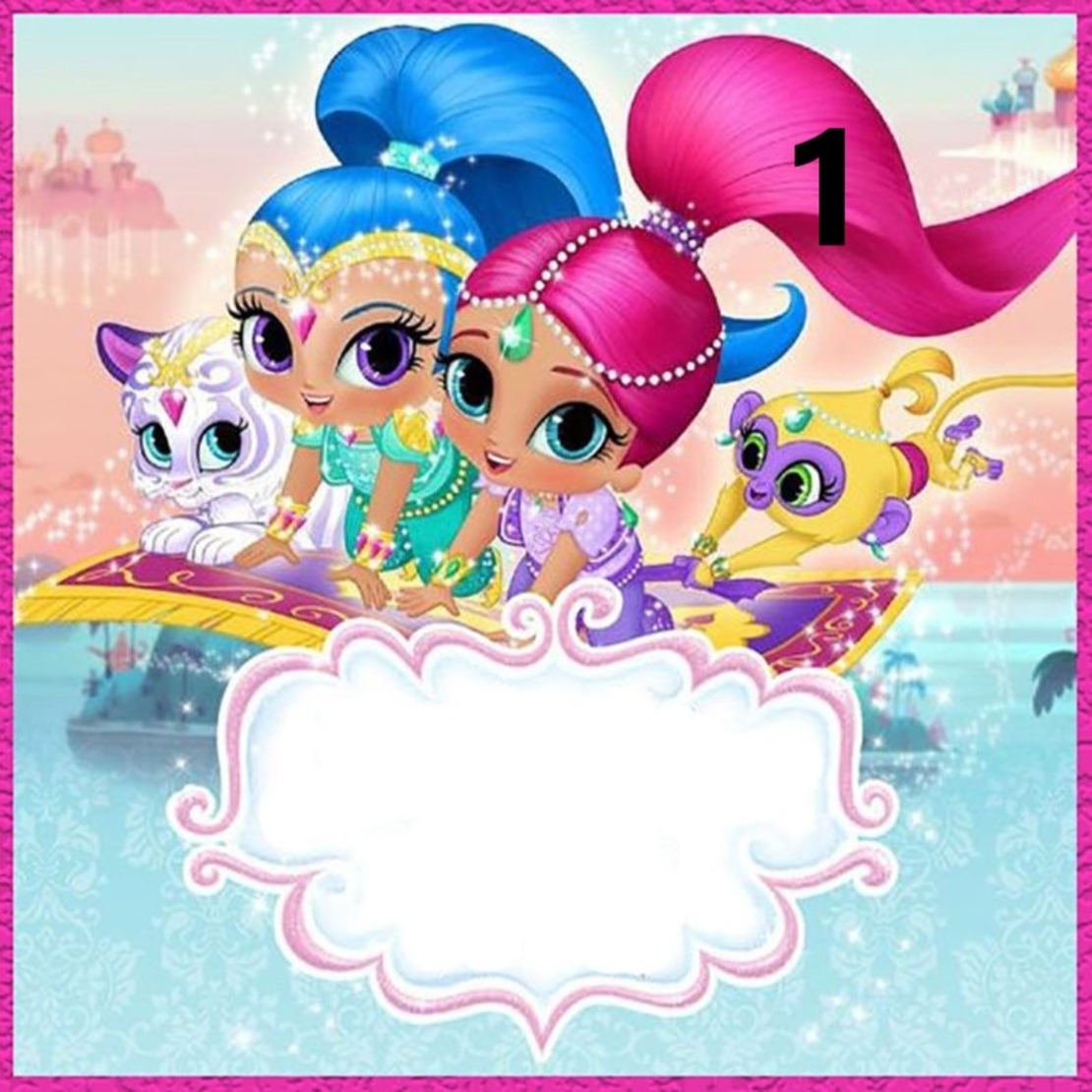 Картонена торта Искрица и Сияйница / Shimmer and Shine