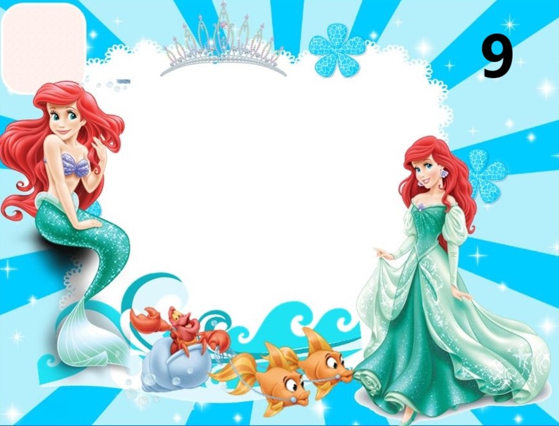 Картонена торта РУСАЛКАТА АРИЕЛ  15 / The Little Marmaid 15