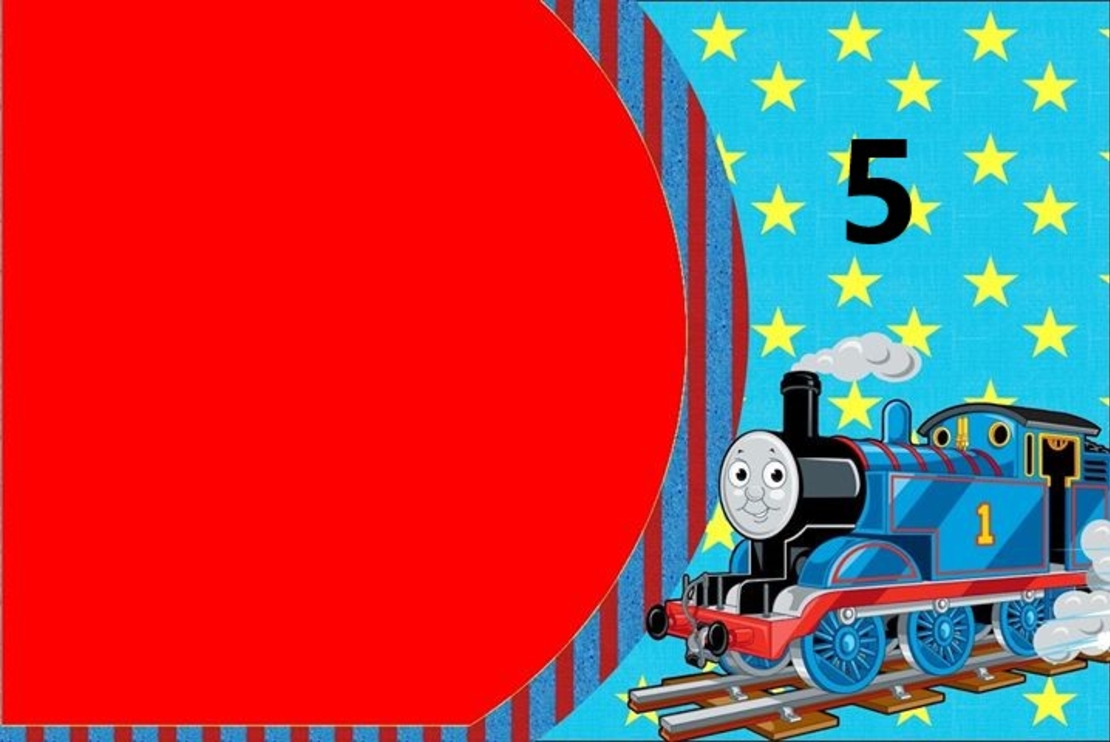 Картонена торта Влакчето Томас