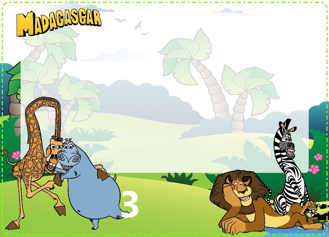 Картонена торта Мадагаскар 5 / Madagascar 5