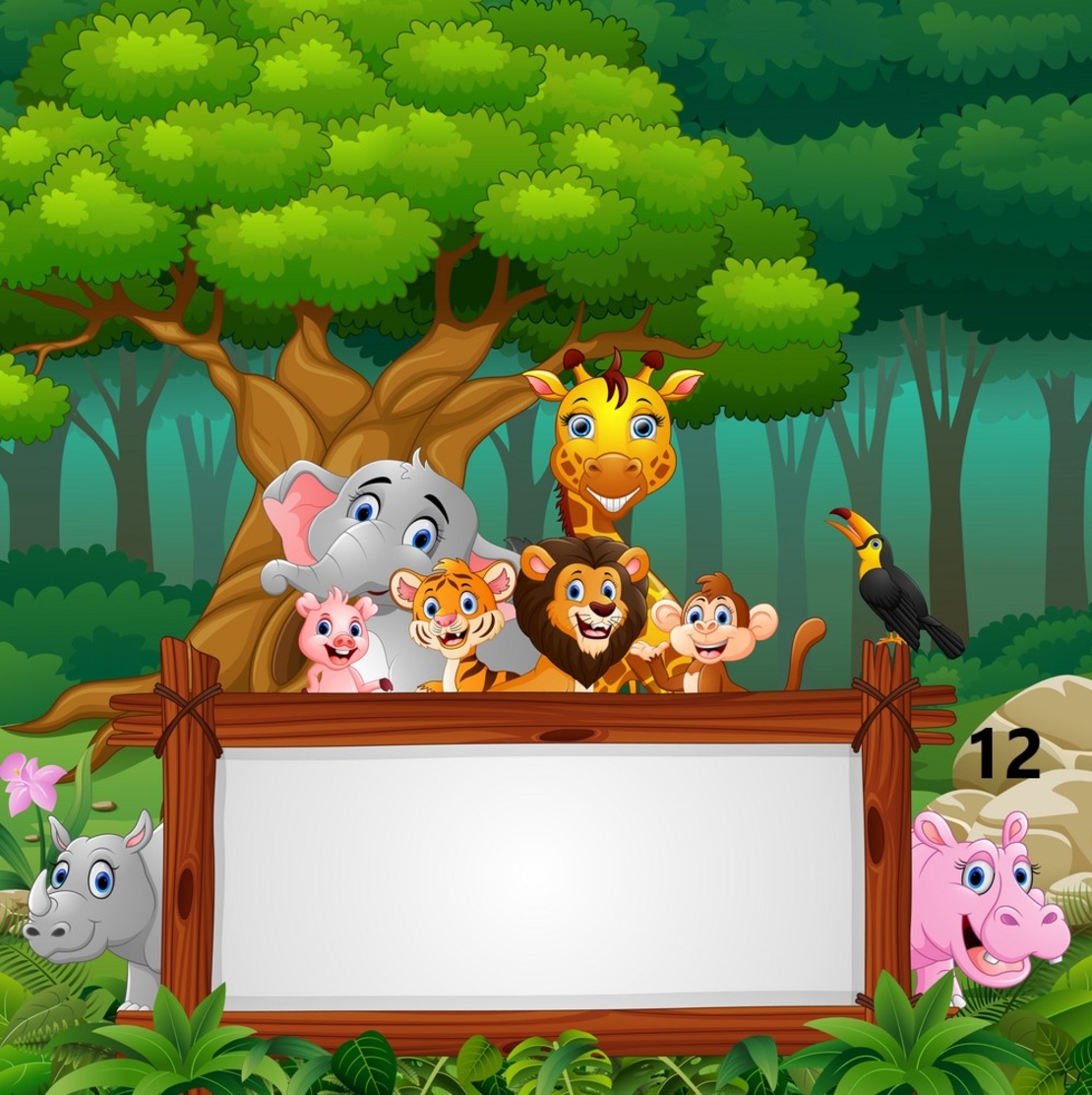 Картонена торта  САФАРИ 12 /  Safari 12