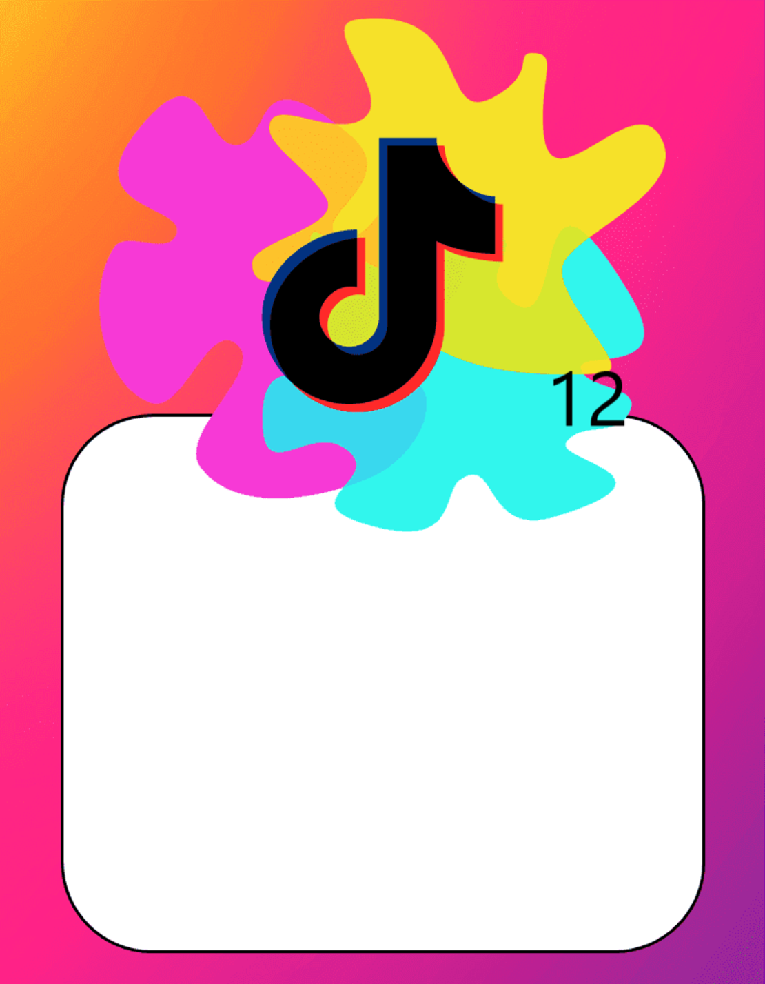 Картонена торта ТИК ТОК 5  / Tik Tok