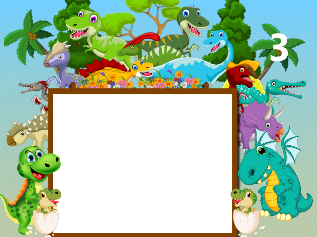 Картонена торта Динозавърчета 2