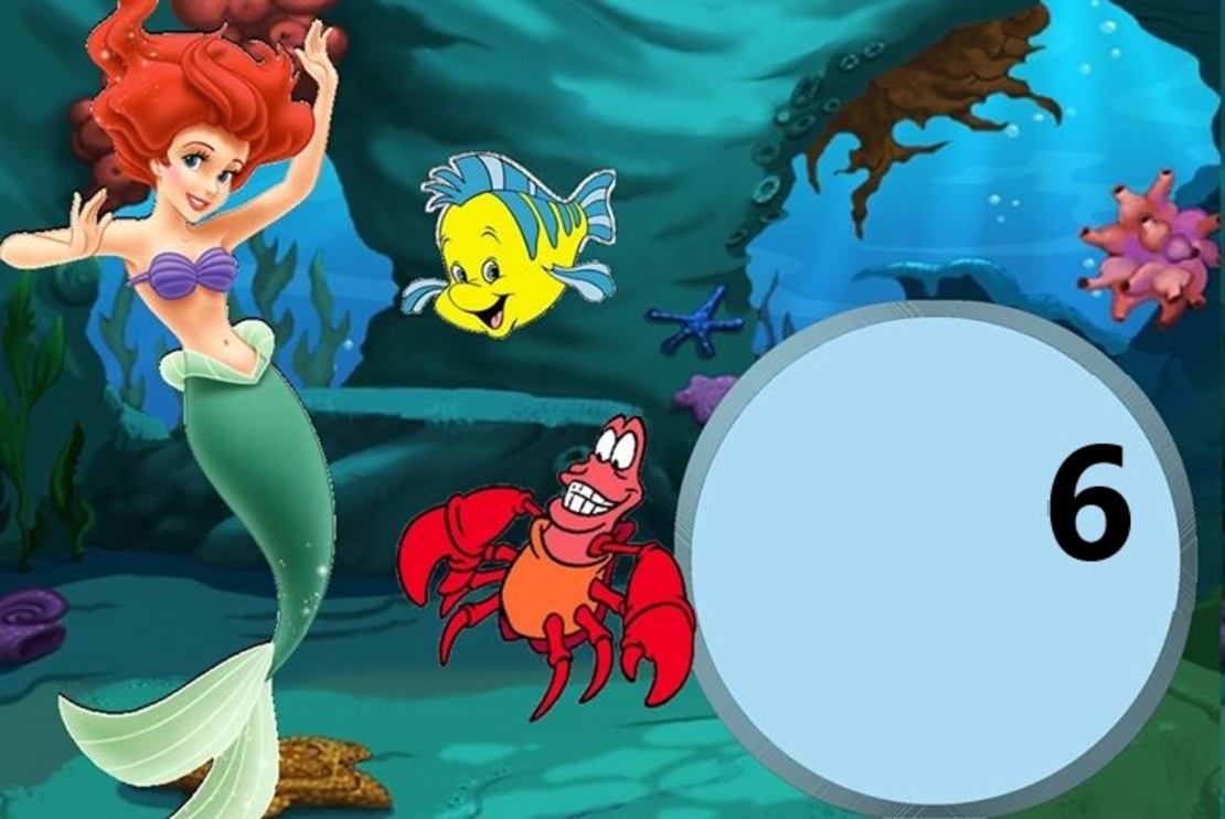 Картонена торта РУСАЛКАТА АРИЕЛ  15 / The Little Marmaid 15