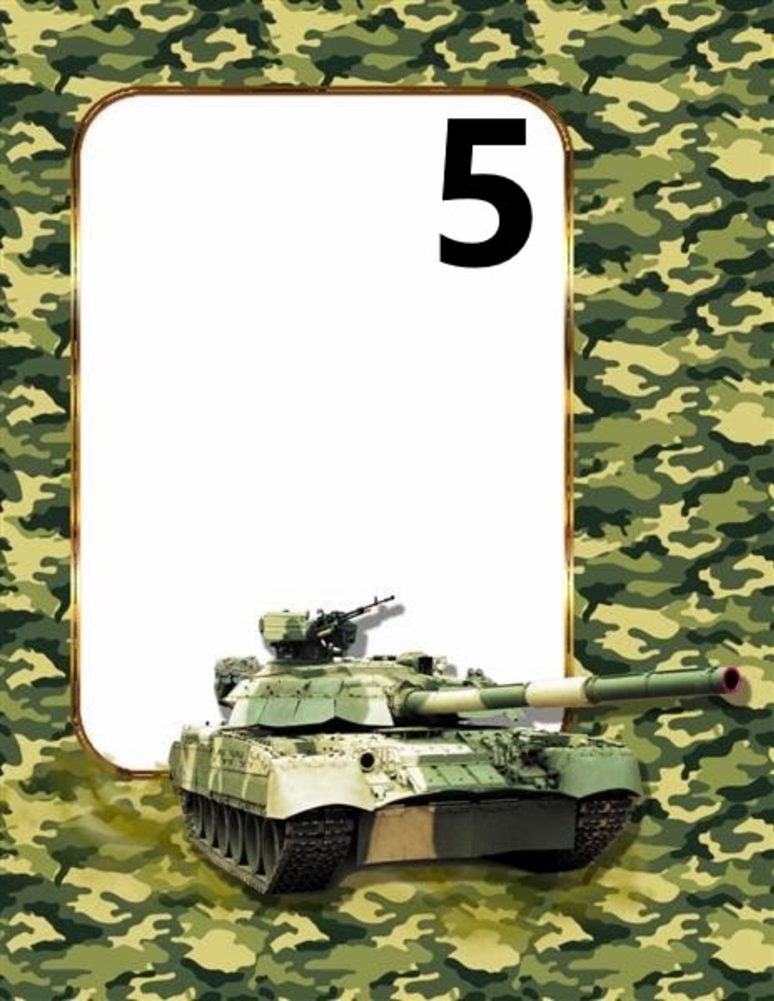 Картонена торта ТАНКОВЕ 5 / Tanks