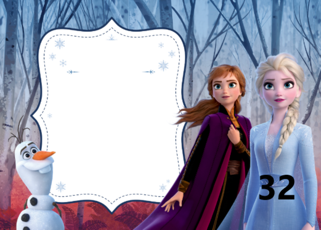 Картонена торта Замръзналото кралство 18 / FROZEN 18