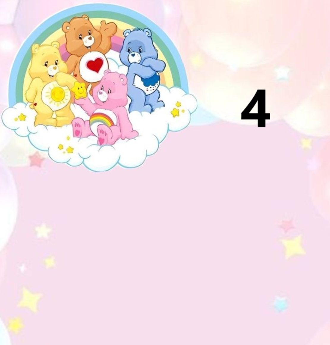 Картонена торта Грижовните мечета 1 / Care Bears 1