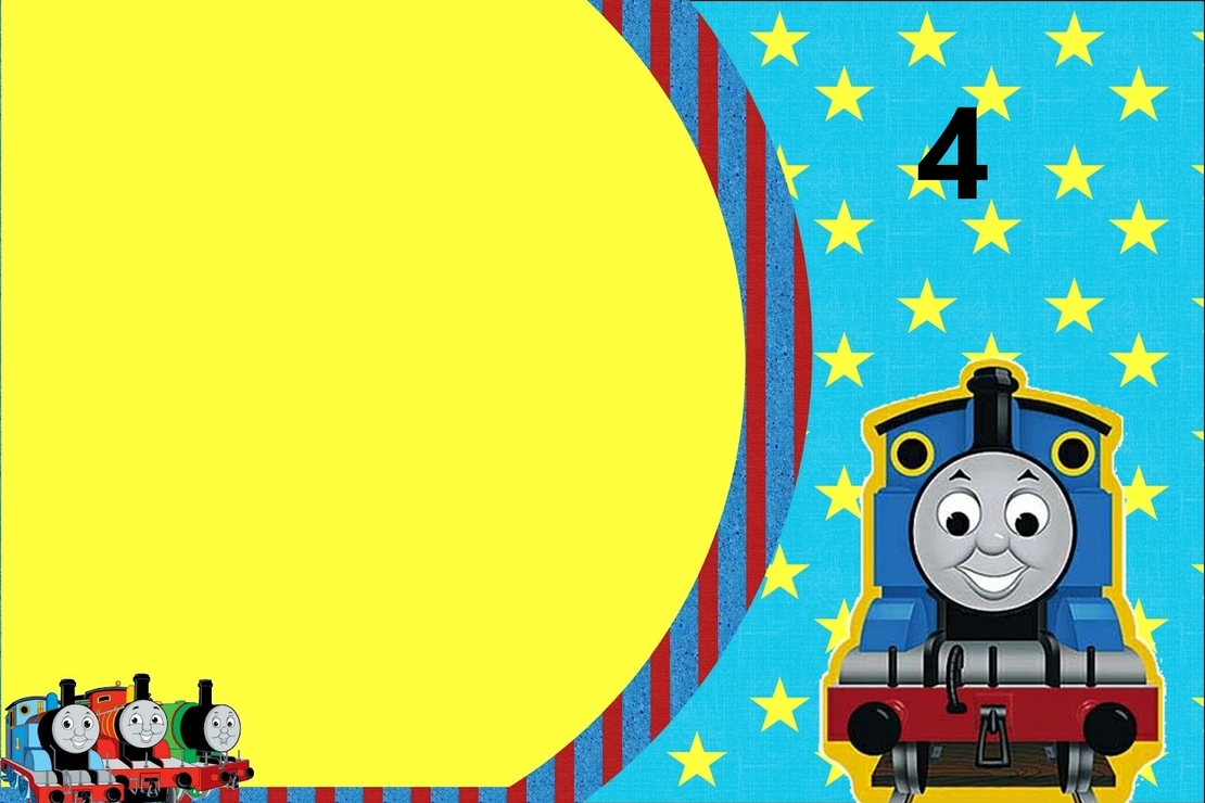 Картонена торта Влакчето Томас