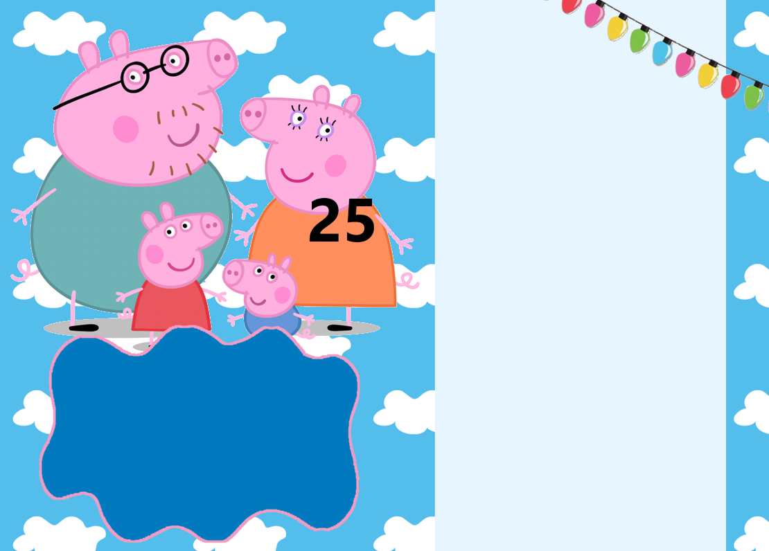 Картонена торта ПРАСЕНЦЕТО ДЖОРДЖ - ПЕПА ПИГ / Peppa pig