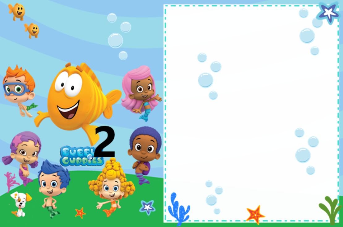 Картонена торта  РИБКИ ГУПИ  3/ Bubble Guppies 3