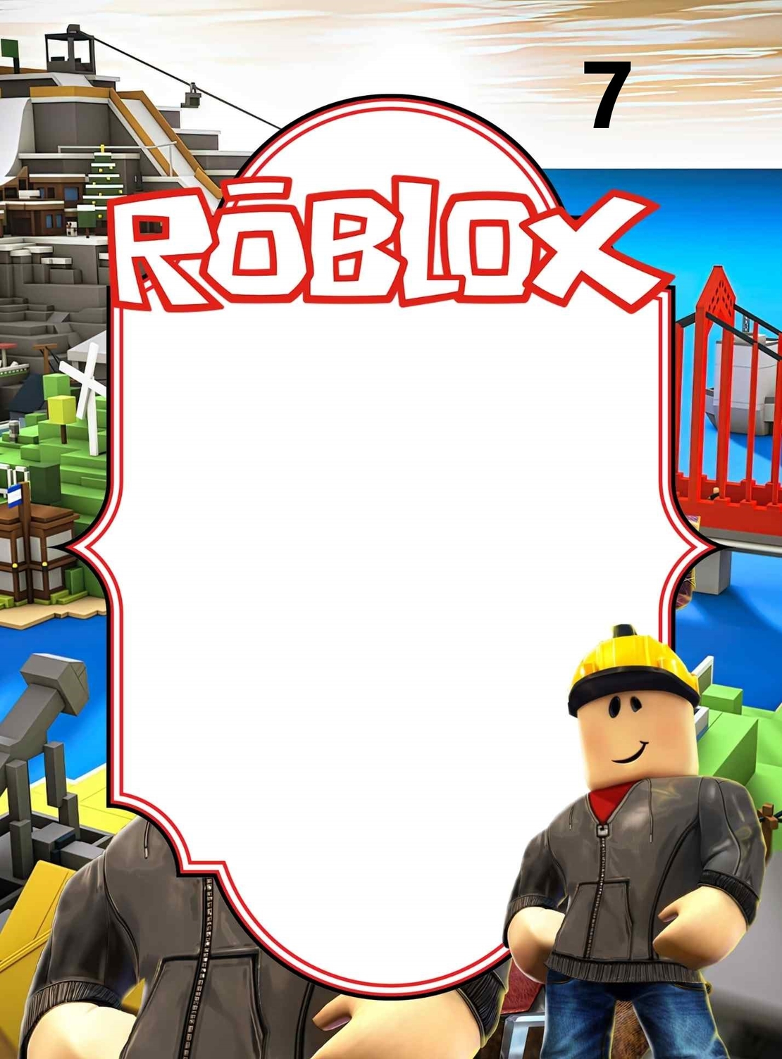 Картонена торта  ROBLOX 2 / Роблокс 2