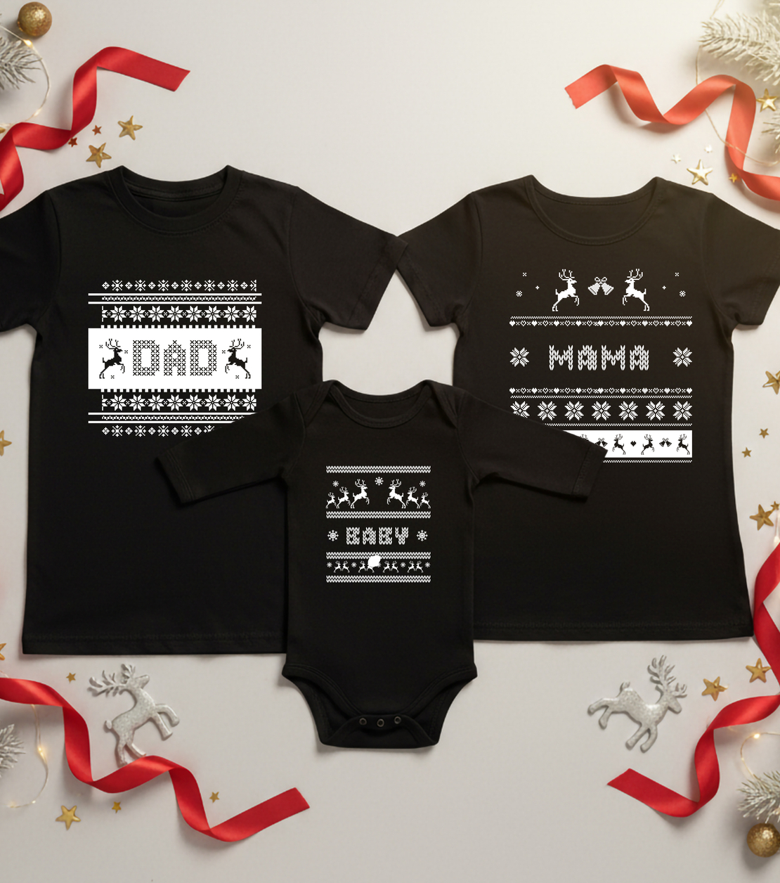 Семеен коледен комплект- Мама и Тати