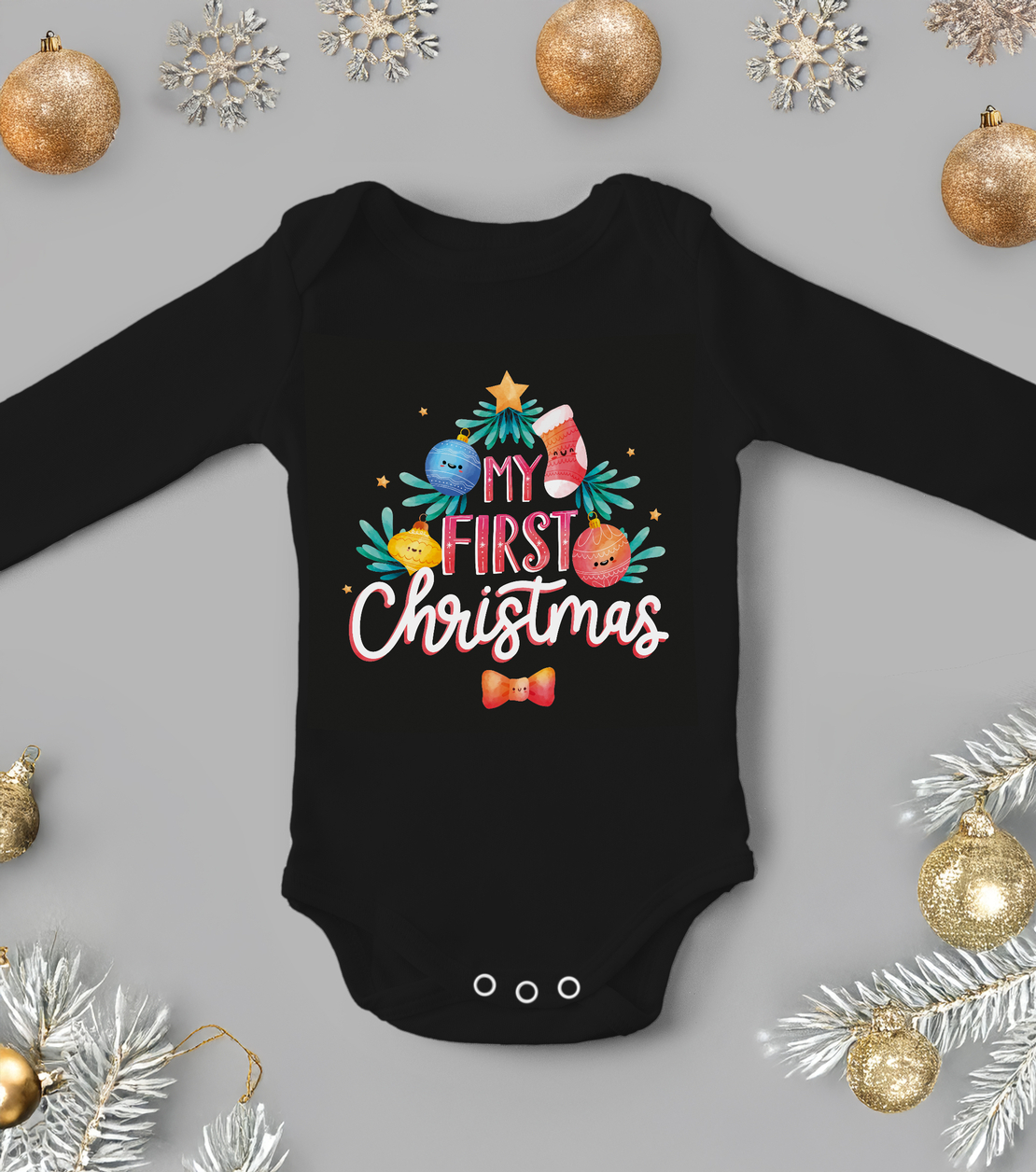Бебешко боди -Първа Вълшебна Коледа