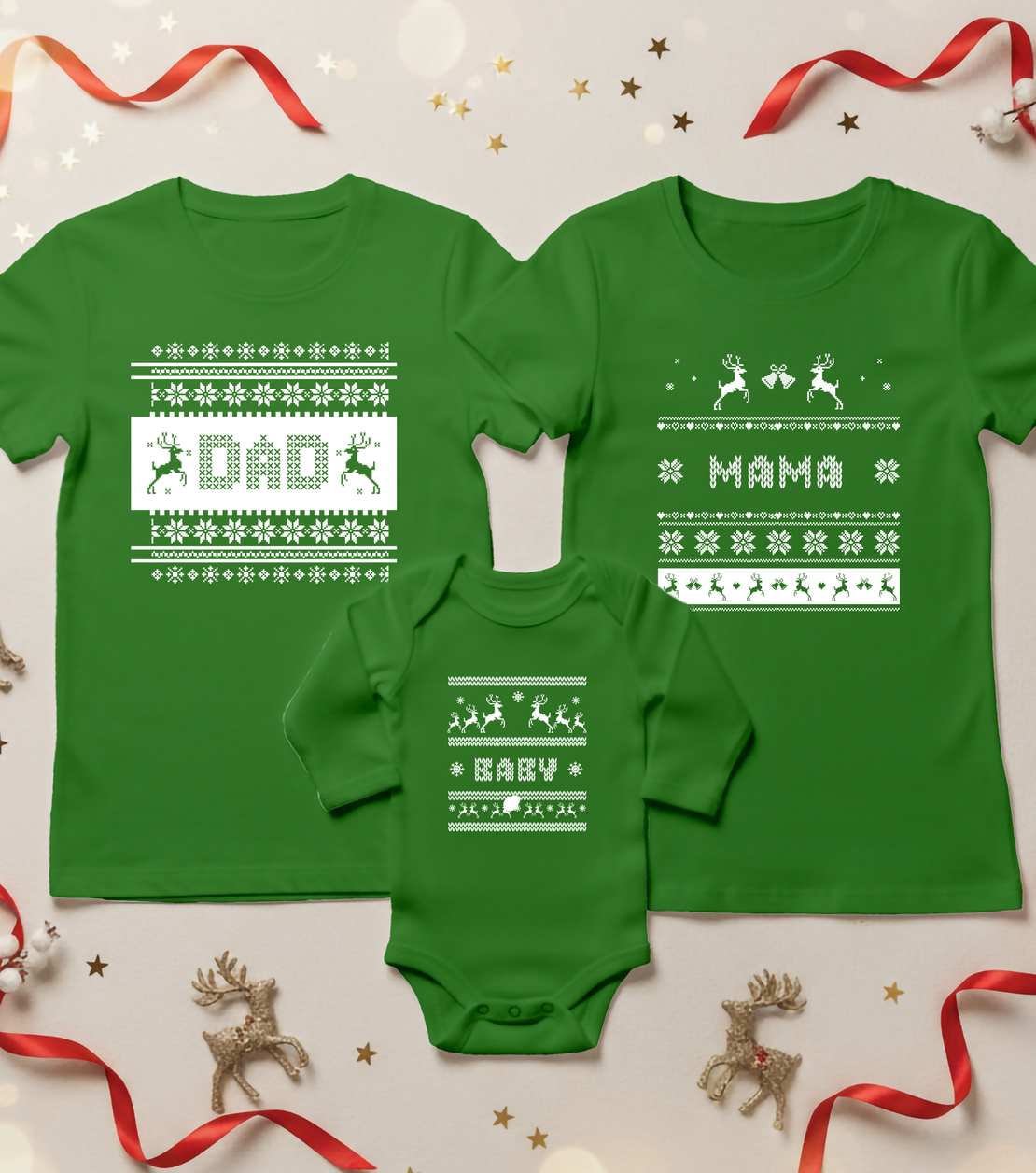 Семеен коледен комплект- Мама и Тати