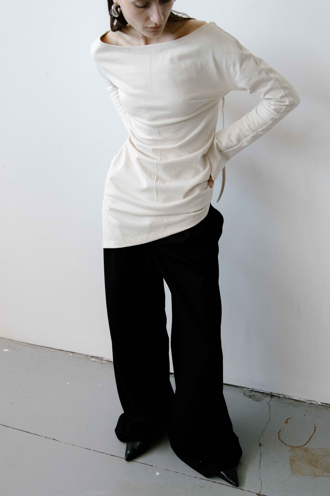 TRIANGLE BLACK TROUSERS