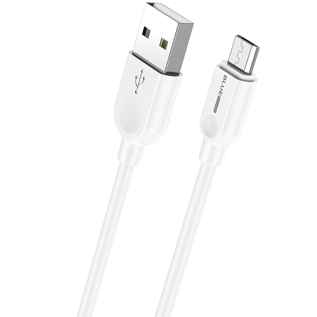 Кабел USB - Micro USB,1м, в кутия, 2.4A, Бял