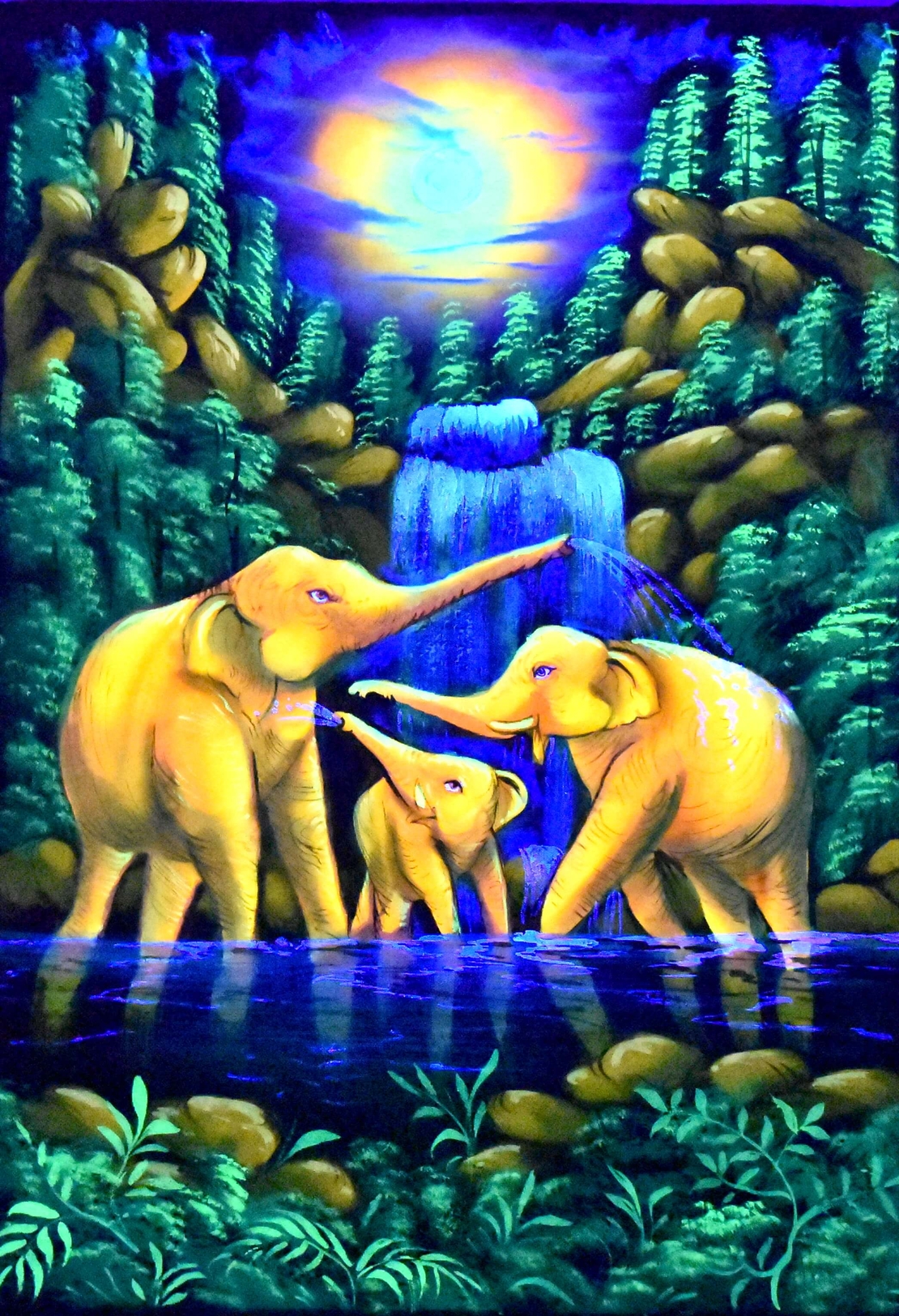 Hanmade UV LED Painting 