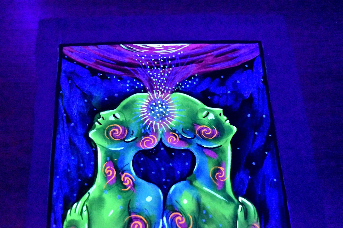 Hanmade UV LED Painting 