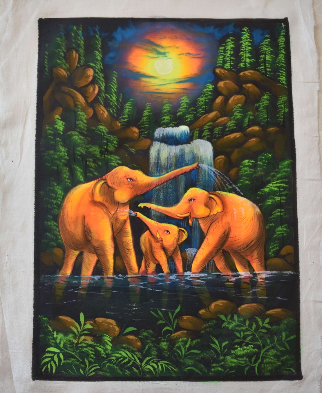 Hanmade UV LED Painting 