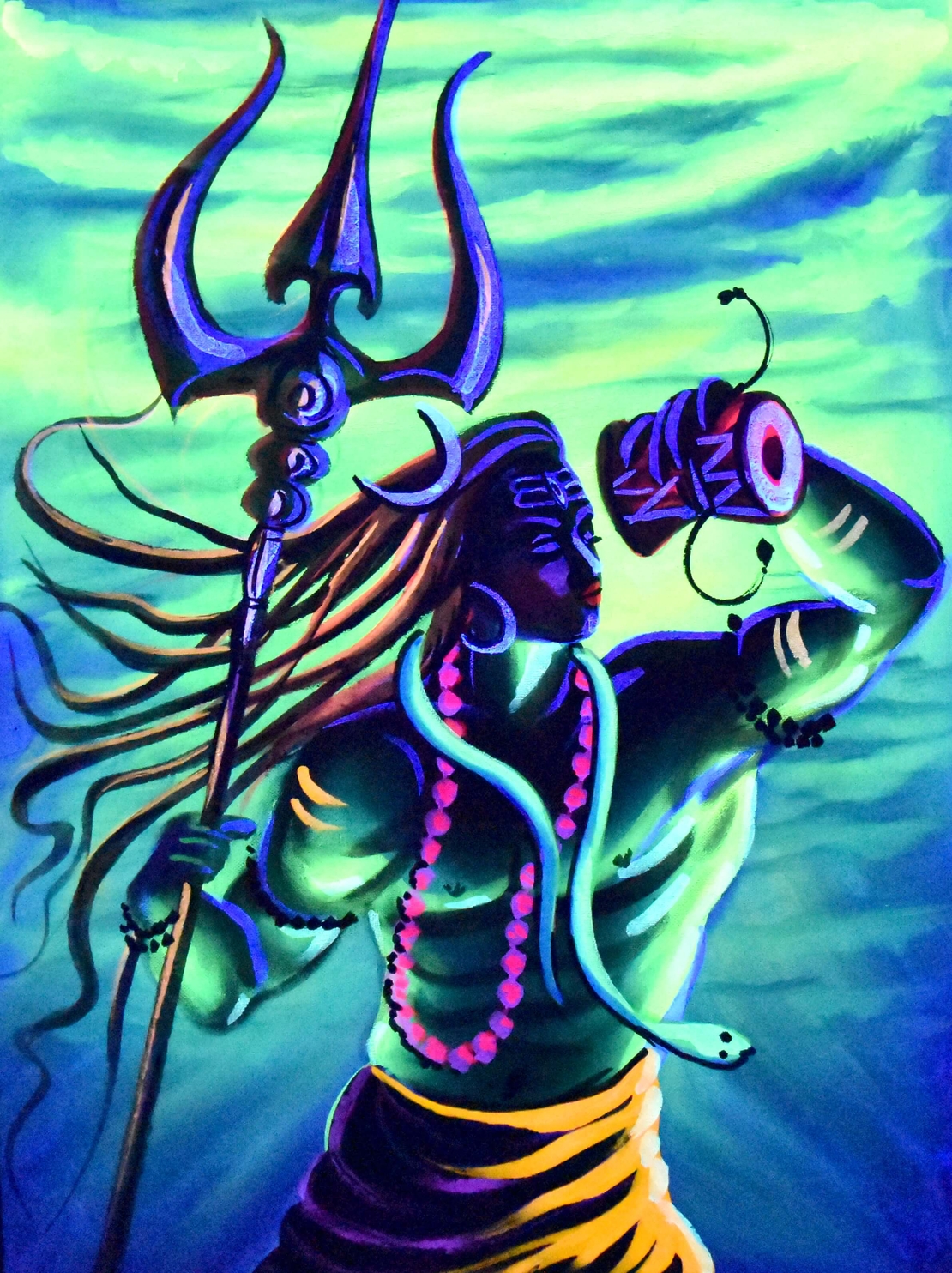 Hanmade UV LED Painting 