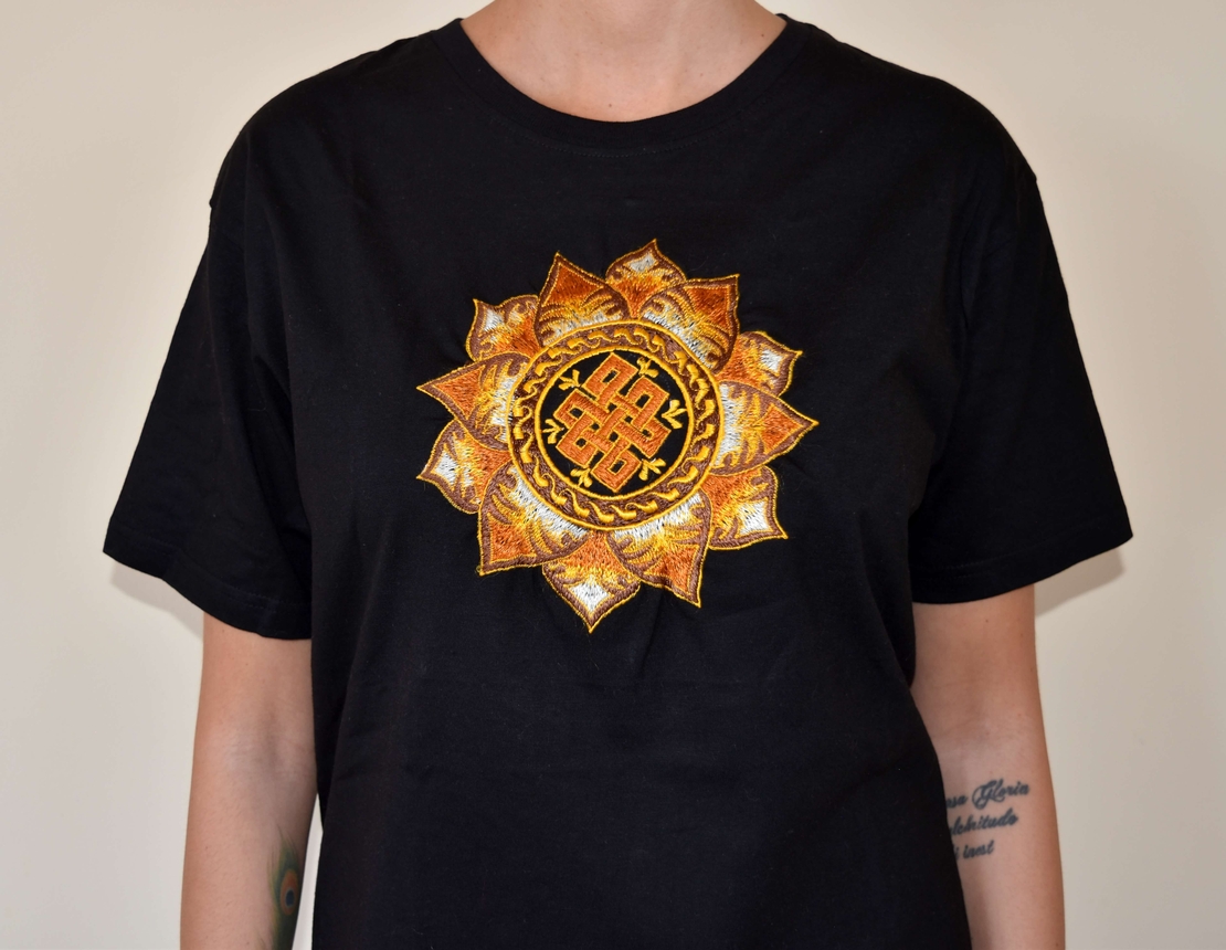 Shrivatsa sign in lotus