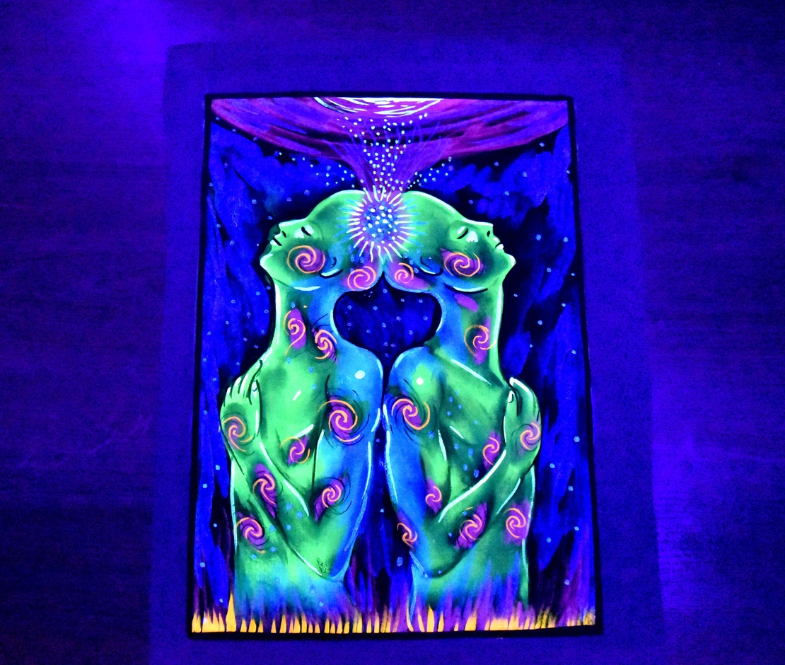 Hanmade UV LED Painting 