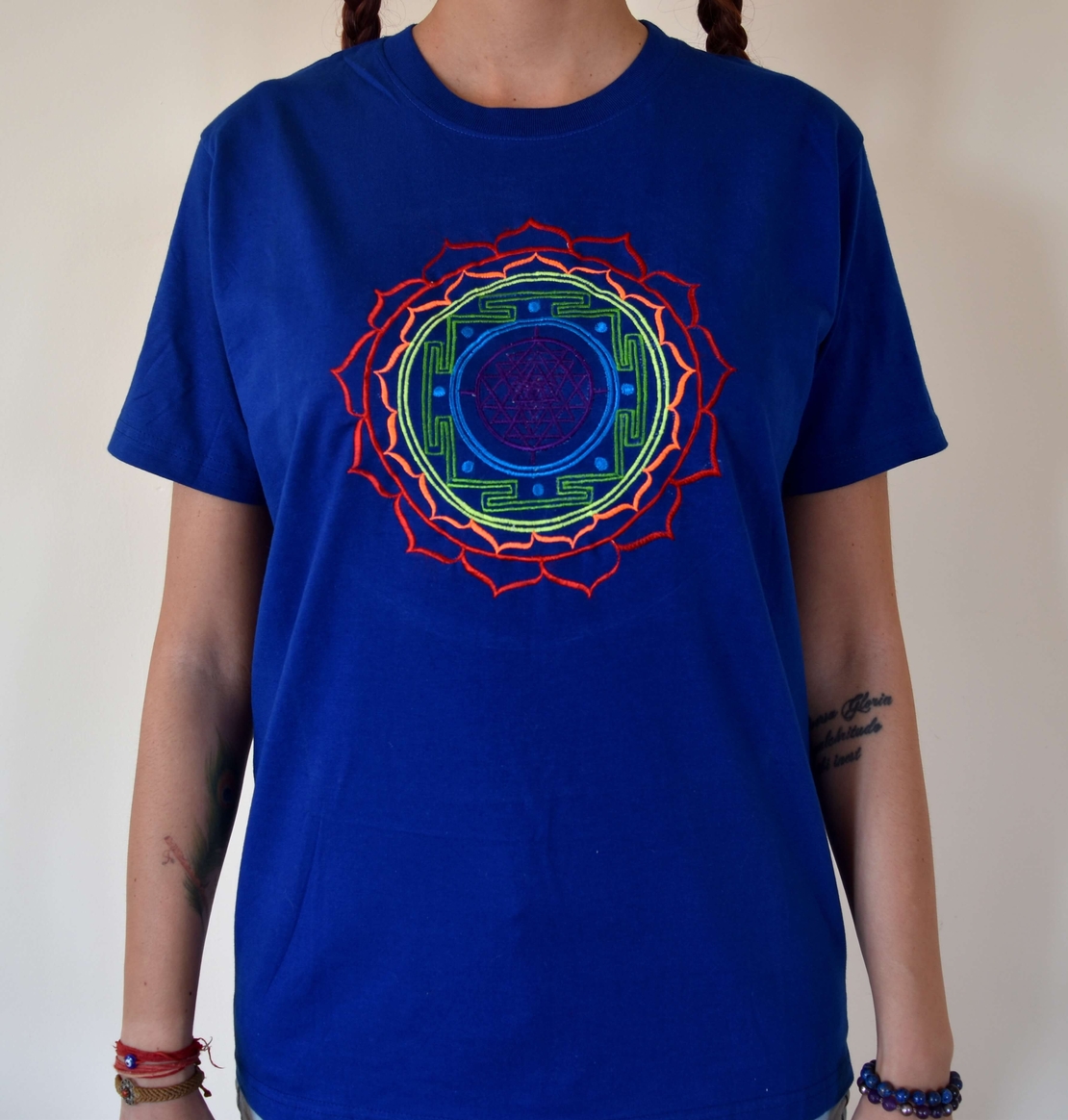 Shree Yantra Embroidery T-shirt