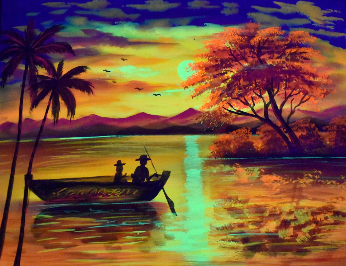 Handmade UV LED Painting 
