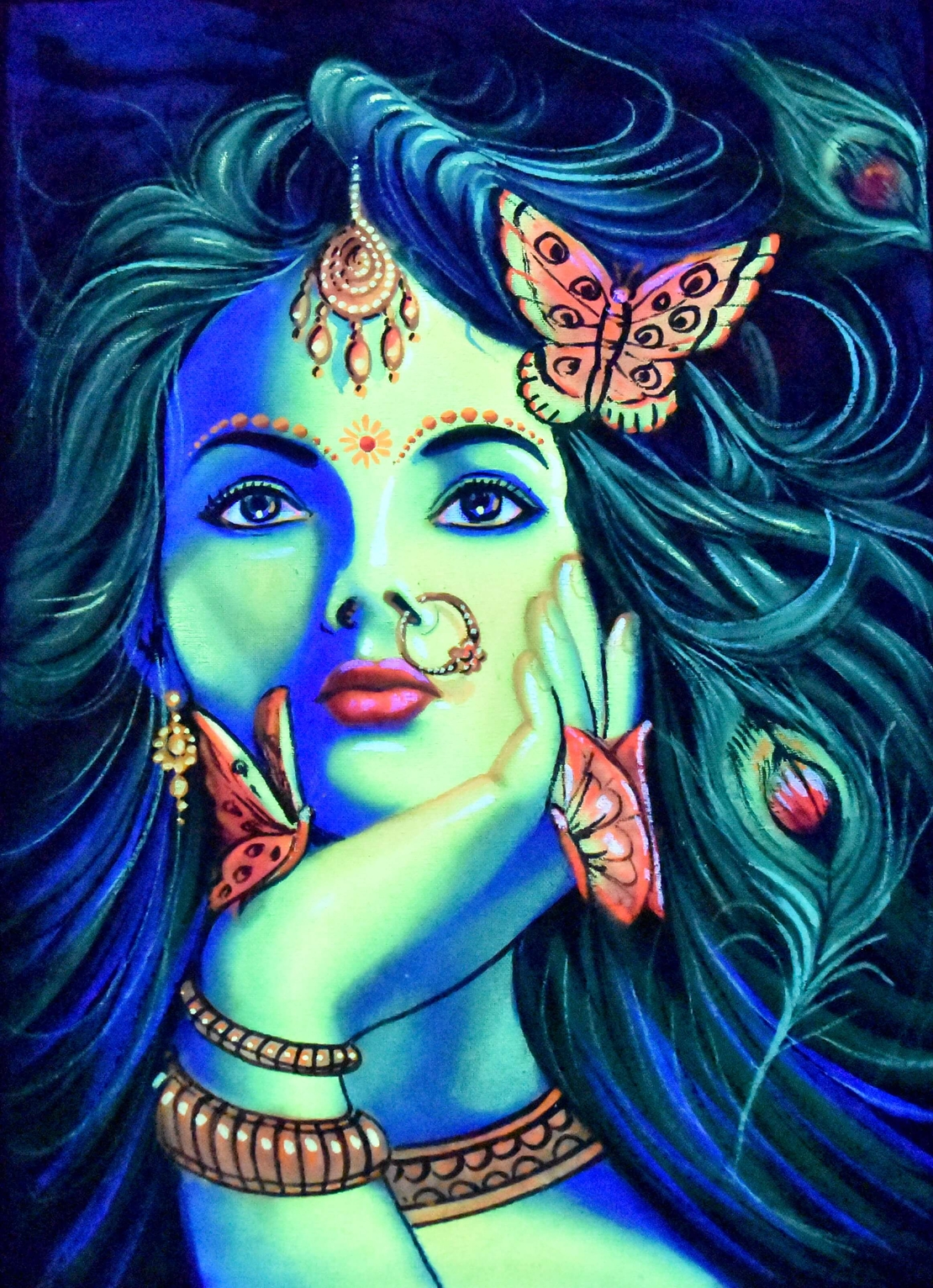 Hanmade UV LED Painting 